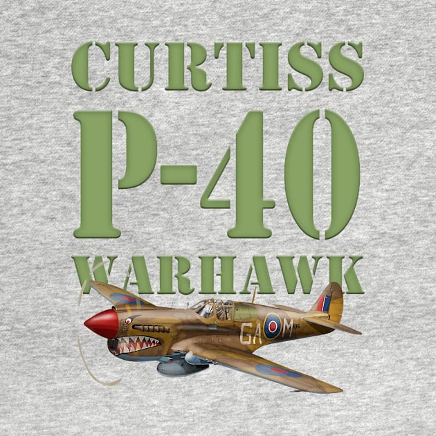 Curtiss P-40 Warhawk by Caravele